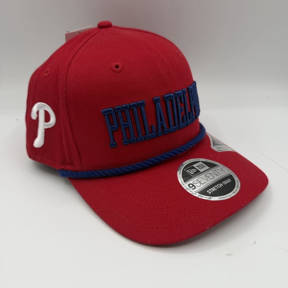New Era 9Seventy‎ Philadelphia Phillies Hat Cap Red Rope Stretch Snap Adjustable